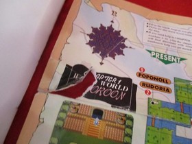 Magic of Scheherazade Nintendo NES Foldable Promo Poster Map ONLY *DAMAGED* #C1