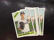 2015 Heritage High Number #510 Justin Nicolino 8 count Rookie Card lot Miami