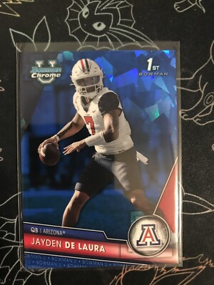 2023 BOWMAN UNIVERSITY CHROME SAPPHIRE JAYDEN DE LAURA 1ST BOWMAN ARIZONA