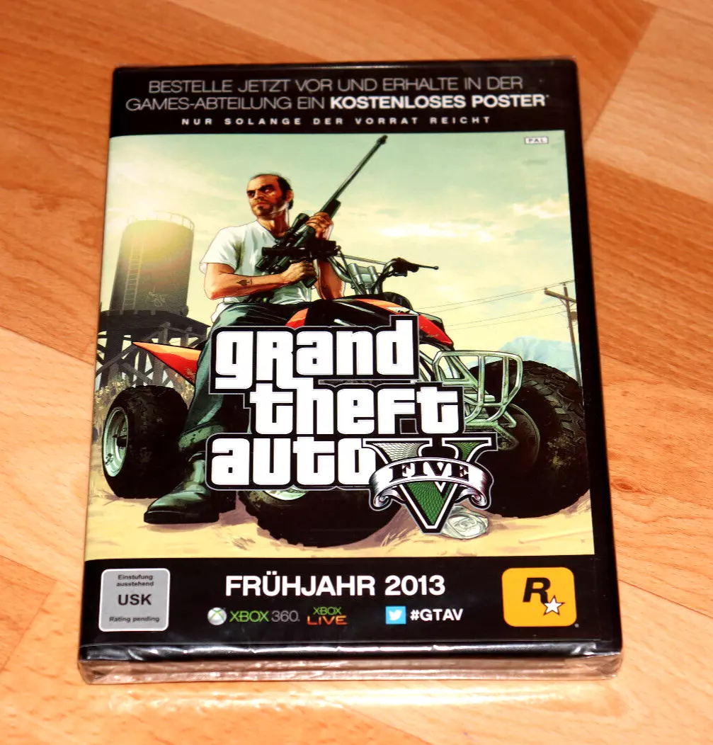Håbefuld bitter korrekt Grand Theft Auto V GTA PS3 Xbox 360 German Rare Pre-order Box No Game Included. | eBay Håbefuld bitter korrekt Grand Theft Auto V GTA PS3 Xbox 360 German Rare Pre-order Box No Game Included. | eBay