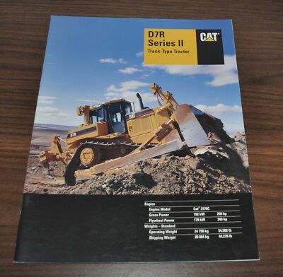 Caterpillar D7R Dozer Tractor Specification Technical Data Brochure Prospekt
