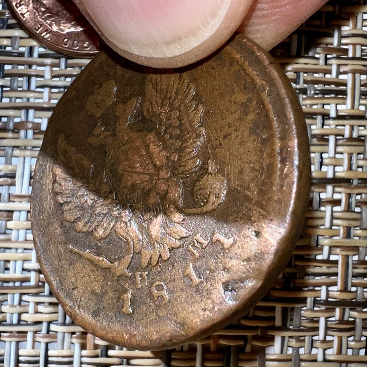 1811 2 Kopeks RUSSIAN IMPERIAL Cooper COIN ORIGINAL. King