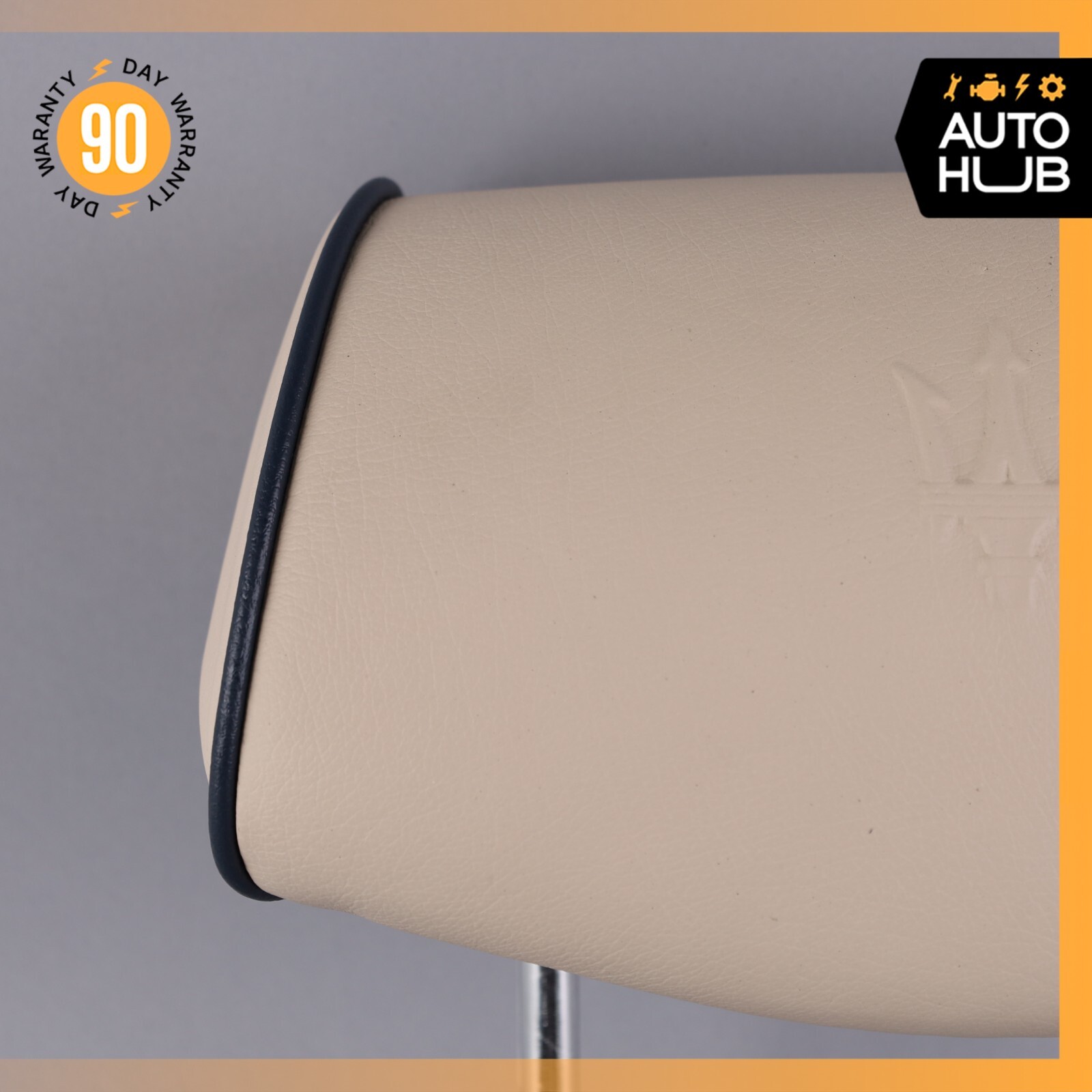 09-13 Maserati Quattroporte S M139 Rear Right or Left Seat Headrest Beige OEM