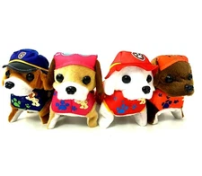 Puppy Dog Plush Barking Walking Wagging Moving Pet Battery Paw Printed Toy Gift