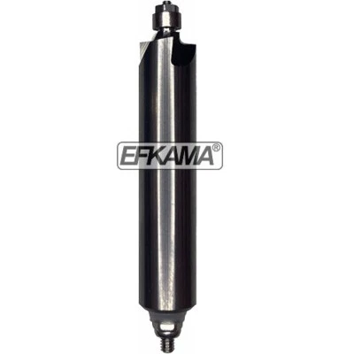 EFKAMA Radiusfräser Entgratfräser Ø8mm VHM r=1,0mm mit Kugellager Ø4mm , 7° Drall