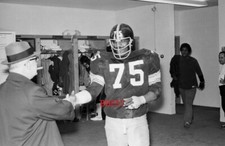 JOE GREENE PITTSBURGH STEELERS H.O.FER CLASSIC B&W WITH ART ROONEY 1974 8X10 