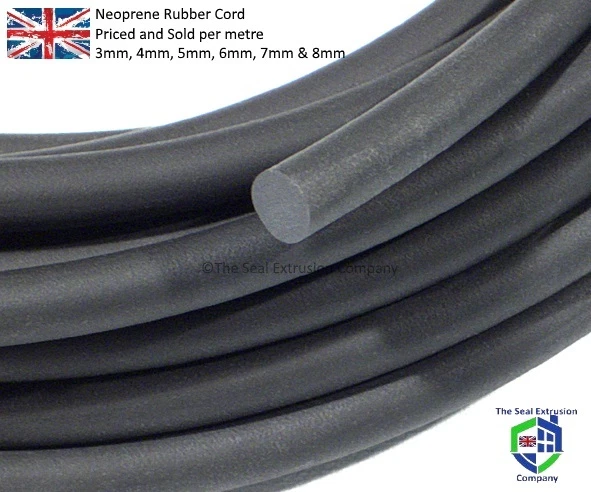 Rubber Cord O ring Cord Neoprene Black Sponge 3mm 4mm 5mm 6mm