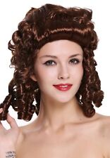 Wig Ladies Carnival Baroque Renaissance Romantic Spiral Curls Backcombs Braun