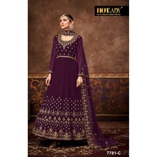Wedding Wear Beautiful Style Suits Ready To Wear Heavy Flared Anarkali Dresses