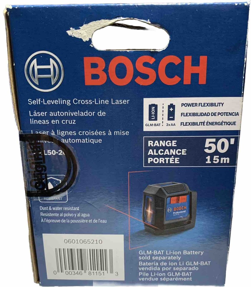 Bosch GLL5020 50 ft. Cross Line Laser Level Self Leveling