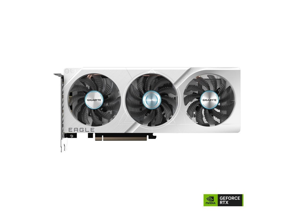 GIGABYTE GeForce RTX 4060 EAGLE OC ICE 8G Graphics Card, 3x 