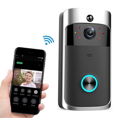 Wireless WiFi Video Doorbell Smart Phone Camera Door Bell Ring Intercom Security - Picture 12 of 30