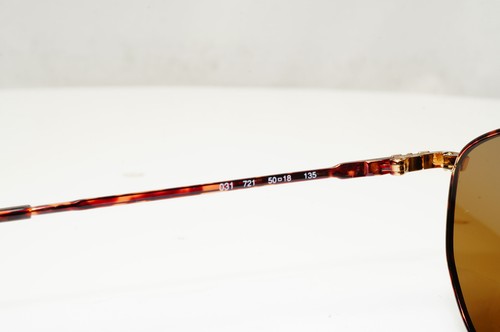 Emporio Armani Sunglasses 1997 Vintage Gold Brown Metal Round 031 721 50mm - Picture 12 of 12