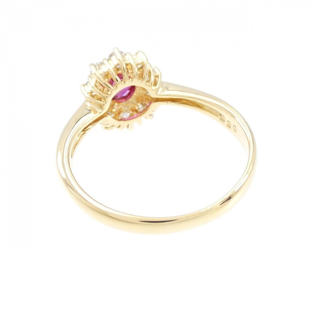 Authentic K18YG Ruby Ring 0.33CT #270-003-826-7694 | eBay
