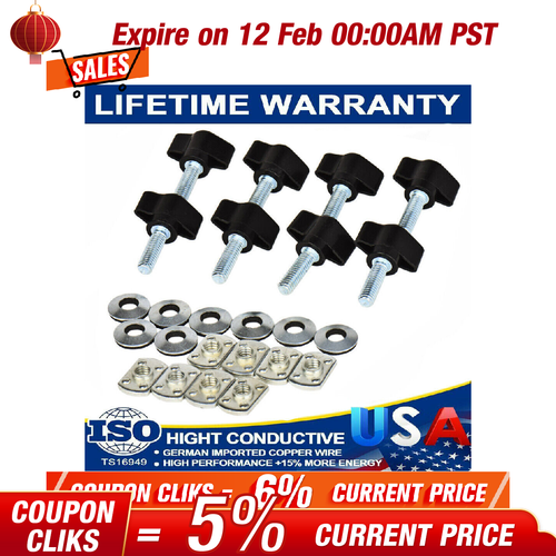 24 Pcs Hard Top Thumb Screw, Washer And Nut Fastener FITS Jeep Wrangler YJ TJ JK - Foto 6