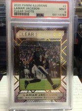 2020 Panini ILLUSIONS LAMAR JACKSON CLEAR SHOTS ACETATE RAVENS QB 🔷