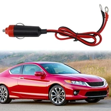 Heavy Duty 15A Male Plug Cigarette Lighter Adapter Power Supply Cord-Replaces