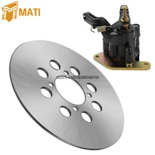 Rear Brake Caliper & Disc Rotor for Yamaha Wolverine 350 YFM350FX 4x4 1995-2005