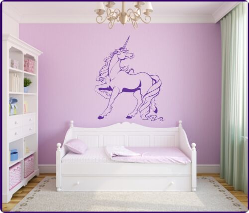 Wandtattoo Wandaufkleber Kinder Einhorn Fantasy Pferd Aufkleber Unicorn Sticker - Bild 1 von 1
