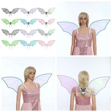 Women Girls Cosplay Props Halloween Witch Wing Role Play Bat Devil Wings 1Pcs