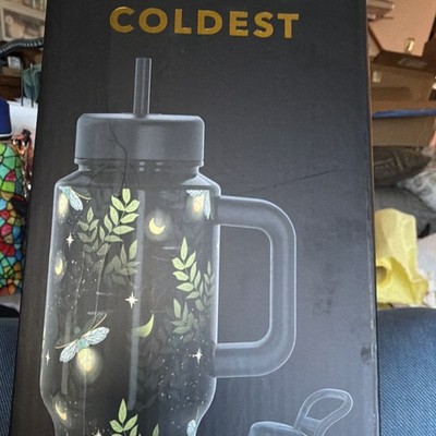Coldest Limitless Bottle Baby Fireflies 24oz Tumbler Handle Flip Top Lid Straw