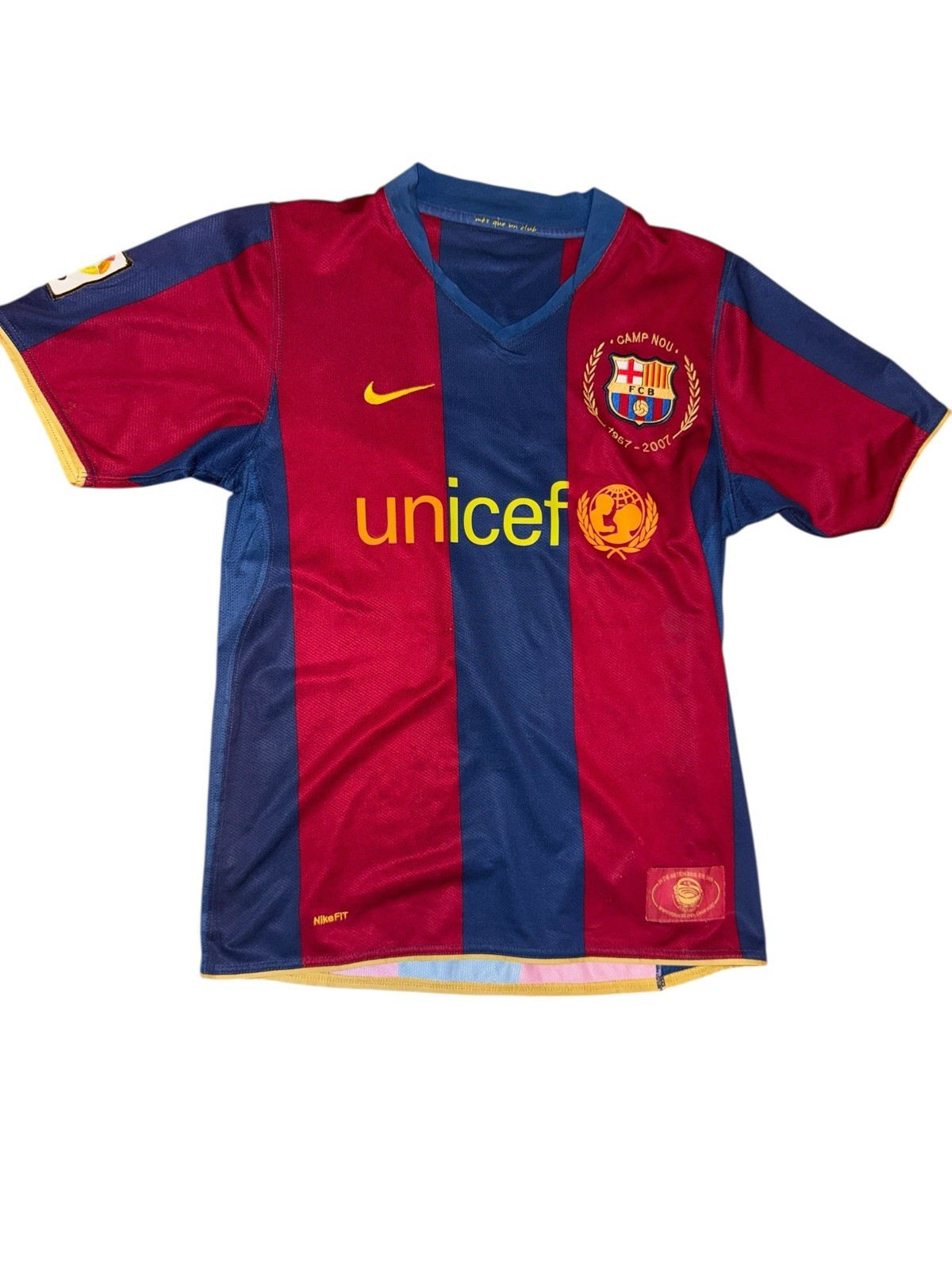 Nike F.C. Barcelona Vintage Soccer Jersey Home 1957-2007 Camp Nou Men's Size M