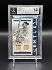 Babe Ruth 2018 National Treasures Century Materials Duals Platinum 1/1 Yankees