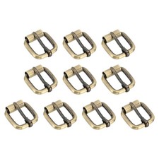 10Pcs 0.79 Inch (20mm) Metal Roller Buckle Belts Hardware Bronze