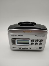 AIWA HS-TX386, Portable Cassette Player AM/FM Radio Super Bass Read Description