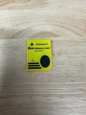 Official Sony Playstation 2 PS2 Memory Card 8MB Magic Gate Nyko Yellow TESTED