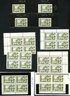 LOT 32699 MINT NH OG 462 CENTENNIALS VARIETIES PLATE BLOCKS SINGLES 2 FDC CANADA
