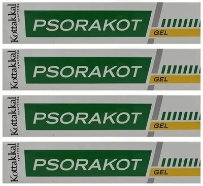 4 x Kottakkal Psorakot Gel (25g) by Arya Vaidya Sala Herbal Skin Wellness