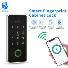 TTLOCK Bluetooth App Fingerprint Drawer Lock RFID 13.56MHz Electronic Cabinet