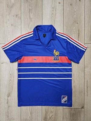 FFF フランス代表 １９８4（A）メキシコW杯モデル FRANCE 1984 EUROPEAN CHAMPIONS FOOTBALL SHIRT SOCCER JERSEY M