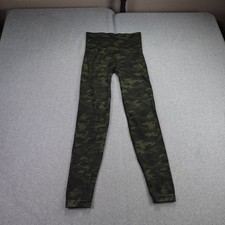 Spanx Leggings Women Large Camo Green High Waist Shaping Stretch USA