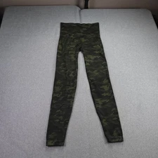 Spanx Leggings Women Large Camo Green High Waist Shaping Stretch USA