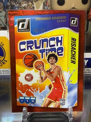 2024-25 Panini Donruss Crunch Time Zaccharie Risacher #1 International Red #/55