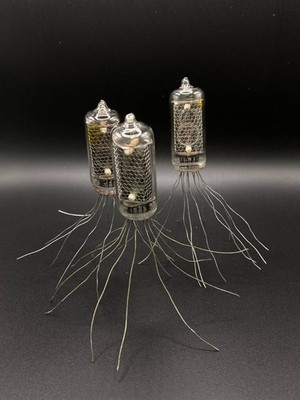 3 Pcs IN-8-2 Nixie Tubes Lot: USED Tested USSR Indicator Tubes