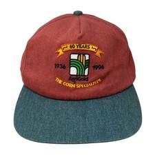 60 Years Agri Gold The Corn Specialist Snapback Trucker Hat Multicolor Vintage