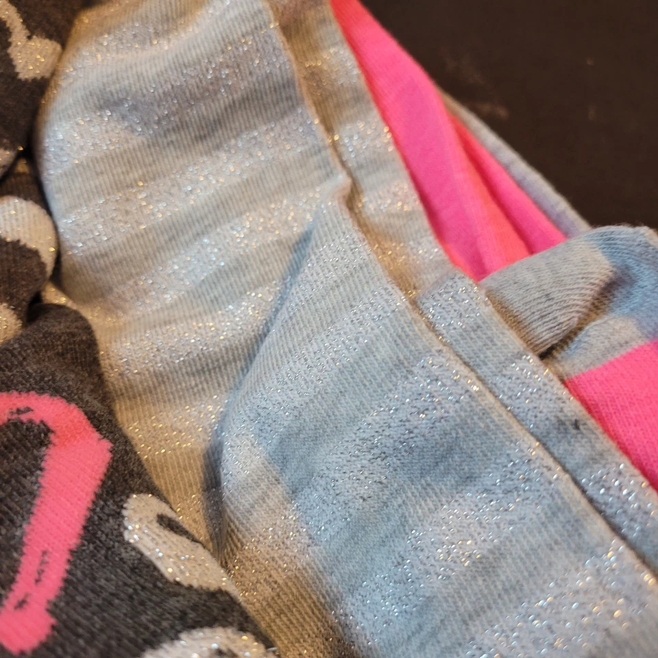 Conjunto de Meias No Boundaries Valentine, Conjunto de 4 Joelhos, Sapato Rosa/Cinza Tamanho 4-10 - Imagem 3 de 4