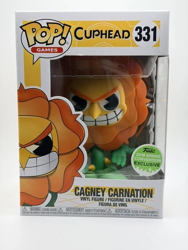 Funko Pop! Cuphead Cagney Carnation #331 2018 Spring Con Exclusive W/Protector