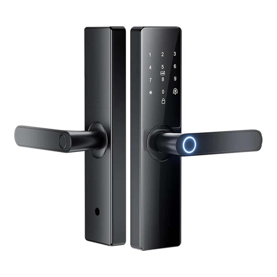 Keyless Entry Door Lock Biometric Fingerprint Recognition Wifi Door Handle Smart - image 2 of 4