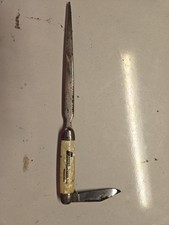Vintage Imperial Knife Co Knife Letter Opener Made In U.S.A. W/ Advertising