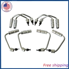 SS Fuel Injector Line Set Cylinders 1-8 For 2004-2005 6.6L LLY Duramax Diesel