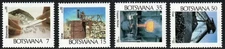 Botswana Stamp 341-344  - Diamonds, lime, copper/nickel, coal