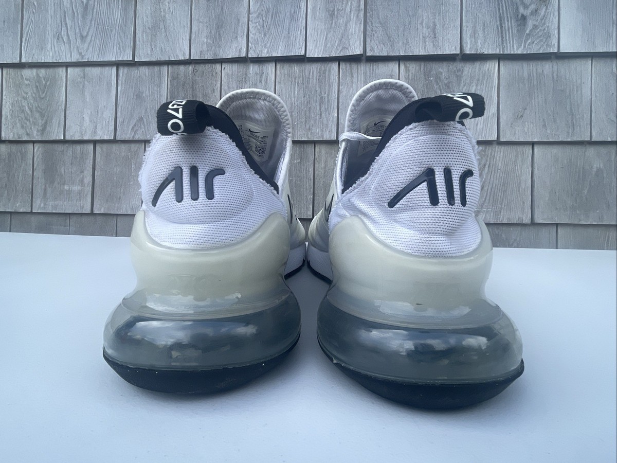 Nike Air Max 270 Spikeless Golf Shoes White Black CK6483-102 Men's