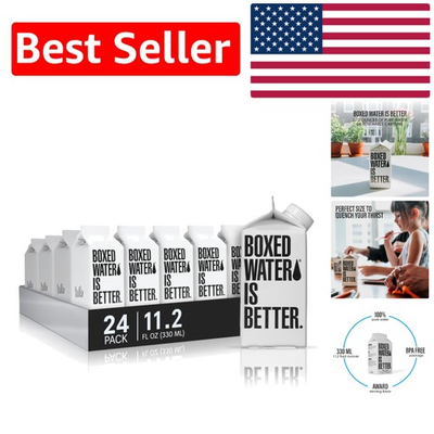 #ad Boxed Water 11.2 oz 24 Pack – Eco Friendly BPA Free Drinking Water Solution $71.99