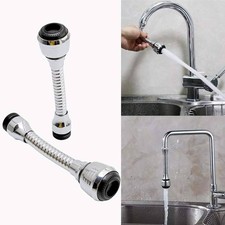 Kitchen Sink 360° Flexible Swivel Hose Extension Water Tap Faucet Filter Nozzle