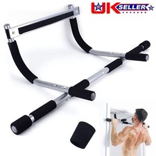 Doorway Pull Up Bar Chin Up Sit-Up Strength Body Workout Exercise Fitness Gym UK
