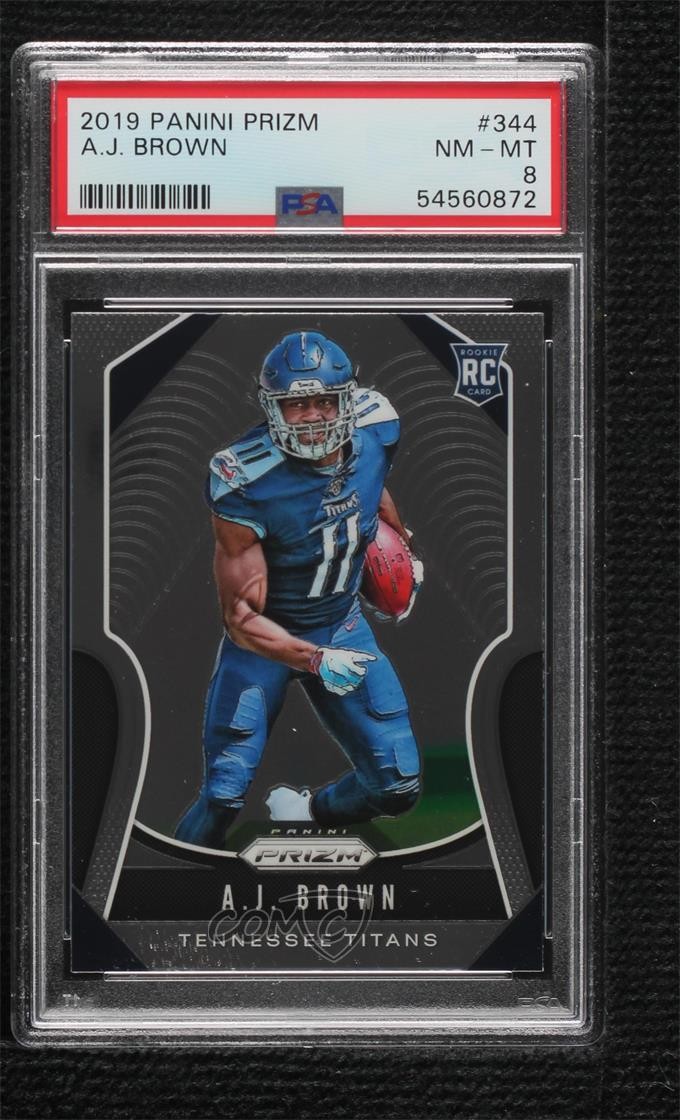 2019 Panini Prizm Rookies AJ Brown #344 PSA 8 5f2